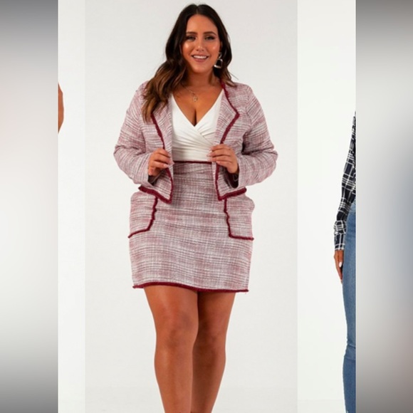 NWOT - Showpo Tweed Mini Skirt - Picture 3 of 16